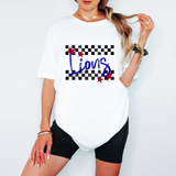 Lions Checker Star DTF Print