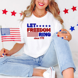 Let Freedom Ring 1776 DTF Print