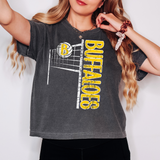 Buffaloes Team Volleyball Net Distressed DTF Print