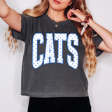 Cats Bottom Arch Polka Dot DTF Print
