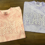 Distressed Checker Mama DTF Print