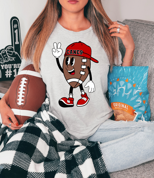 Canes Football Guy DTF Print