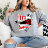 Cardinals Star Banner Trio DTF Print