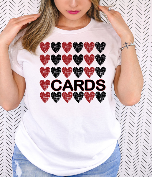 Cards Heart Collage DTF Print