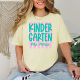 Kindergarten Teacher Personalized Pink/Teal DTF Print