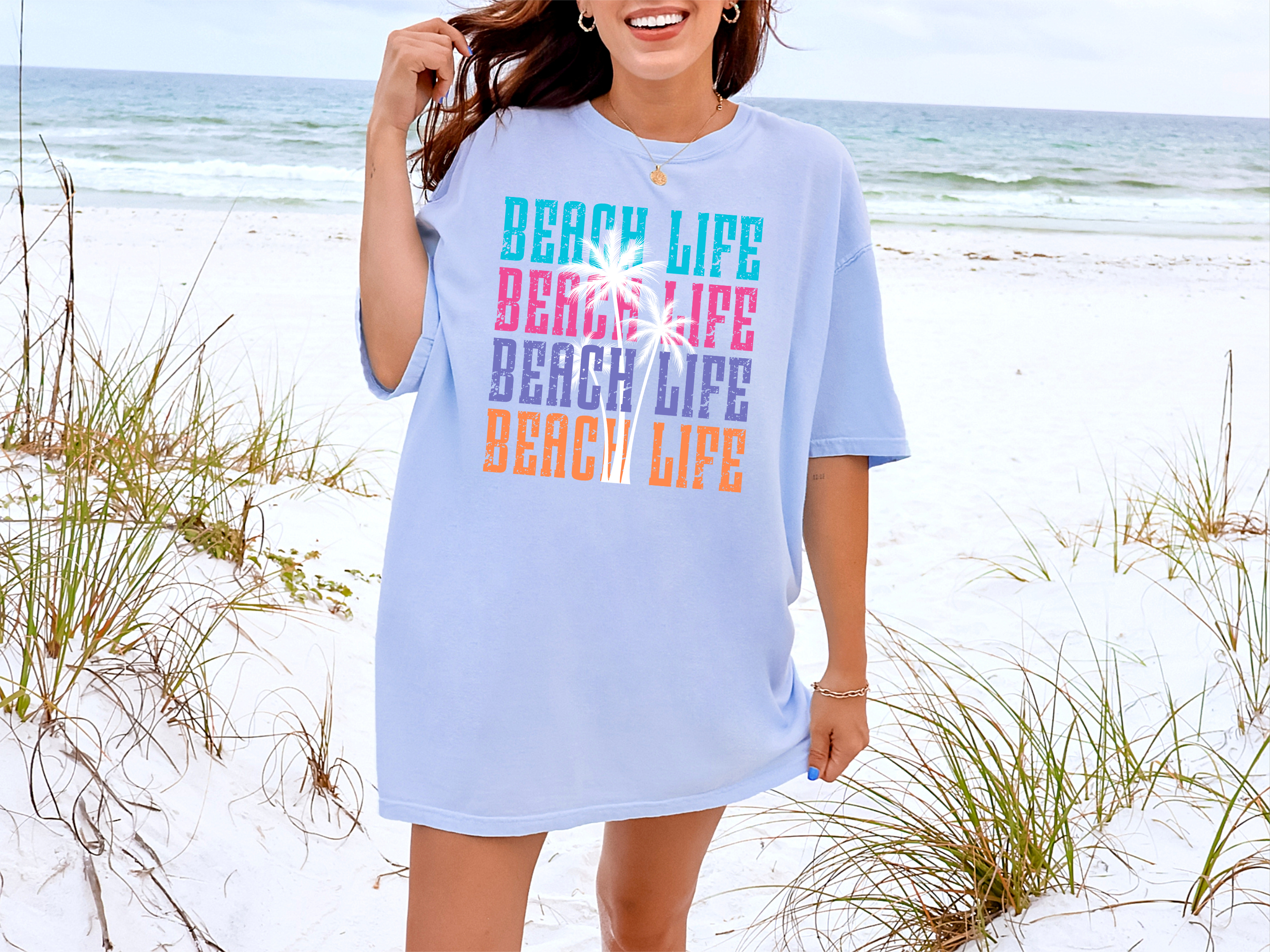 Beach Life DTF Print