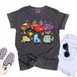 Checker Cars DTF Print