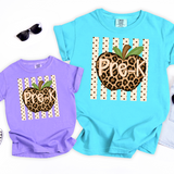Leopard Apple Grade DTF Print