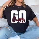 Varsity Go Owls Transparent Team DTF Print
