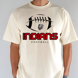 Indians Football SIlhouette DTF Print
