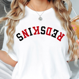 Redskins Upside Down Arch Varsity Team DTF Print