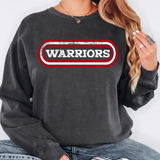 Warriors Retro Team Oval DTF Print