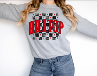 Distressed Hilltop Checker DTF Print