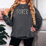 Foxes Checker Sketch DTF Print