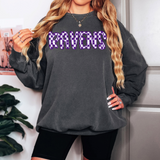 Ravens Checker Sketch DTF Print