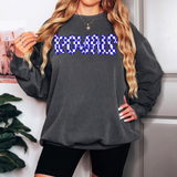 Royals Checker Sketch DTF Print