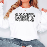 Canes Checker Sketch DTF Print