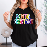 Dental Assistant Checker Sketch DTF Print