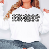 Leopards Checker Sketch DTF Print