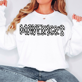 Mavericks Checker Sketch DTF Print