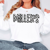 Millers Checker Sketch DTF Print