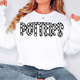 Potters Checker Sketch DTF Print