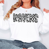 Ravens Checker Sketch DTF Print