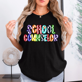 School Counselor Checker Sketch DTF Print