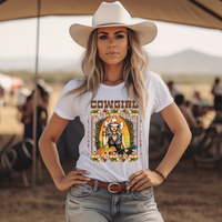 Cowgirl Guitar DTF Print