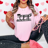 CPA Black and White Hearts DTF Print