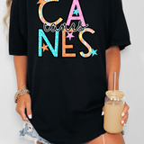 Canes Star Doodle Mix DTF Print