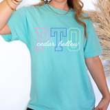 Multicolor Varsity PTO DTF Print