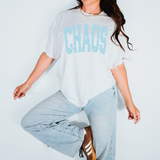 Chaos Varsity Distressed Teams DTF Print