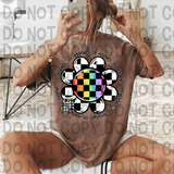 Checker All oopsies no daisies DTF Print