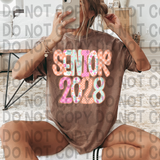 Senior 2028 Word Art DTF Print