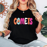 Comets Doodle Mix DTF Print