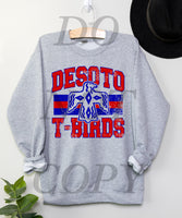 Classic Hometown Desoto T-Birds DTF Print