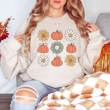 Daisy Pumpkin Collage DTF Print