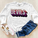 Devils Layered Stack DTF Print