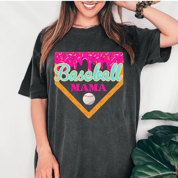 Drippy Baseball Mama DTF Print