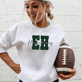 Faux Glitter Polka Dot EH Hurricanes DTF Print