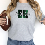 Faux Glitter Polka Dot EH Hurricanes DTF Print
