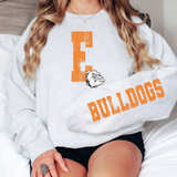 E Bulldogs Grunge DTF Print