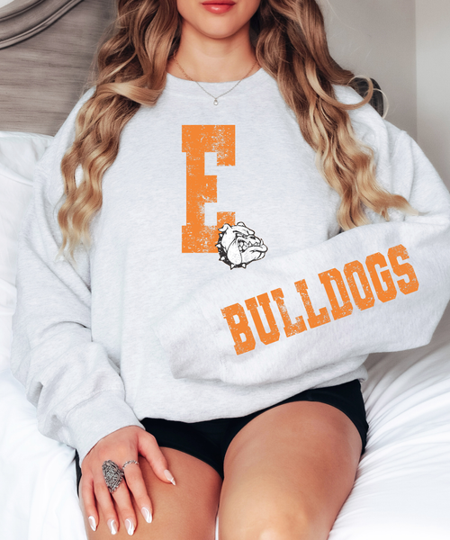 E Bulldogs Grunge DTF Print