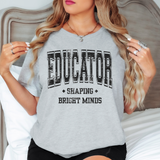 Educator Shaping Minds Grunge DTF Print