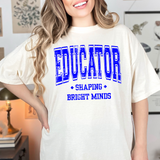 Educator Shaping Minds Grunge DTF Print