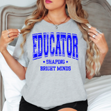 Educator Shaping Minds Grunge DTF Print