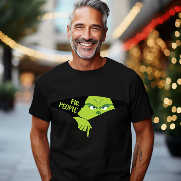 Ew People Grinch Christmas DTF Print