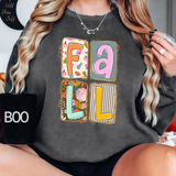 FALL BLOCKS PATTERN DTF Print
