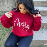 GLITTER Merry Screen Print